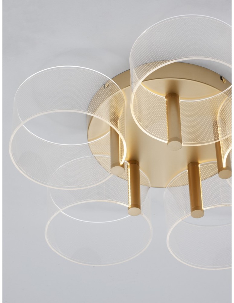 Ceiling lamps - Luces Exclusivas TUNAS Ceiling Modern Gold and shades of gold 1xLED max 28W 3000K LE42742 - product kolory-swiatla.pl 2