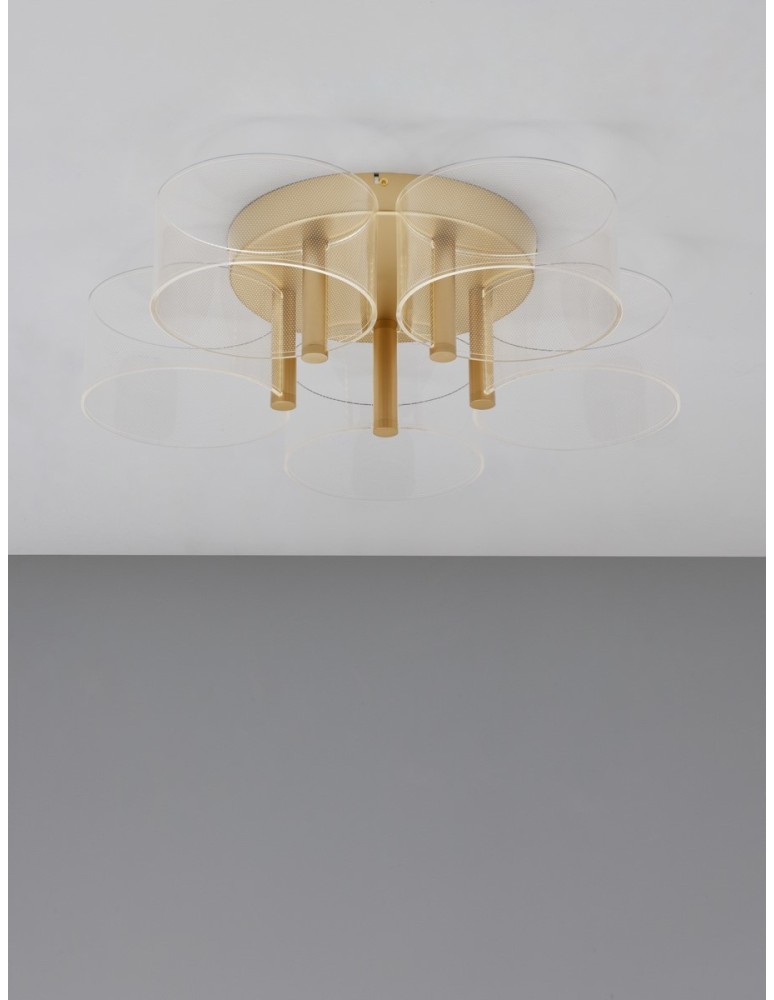 Ceiling lamps - Luces Exclusivas TUNAS Ceiling Modern Gold and shades of gold 1xLED max 28W 3000K LE42742 - product kolory-swiatla.pl 3