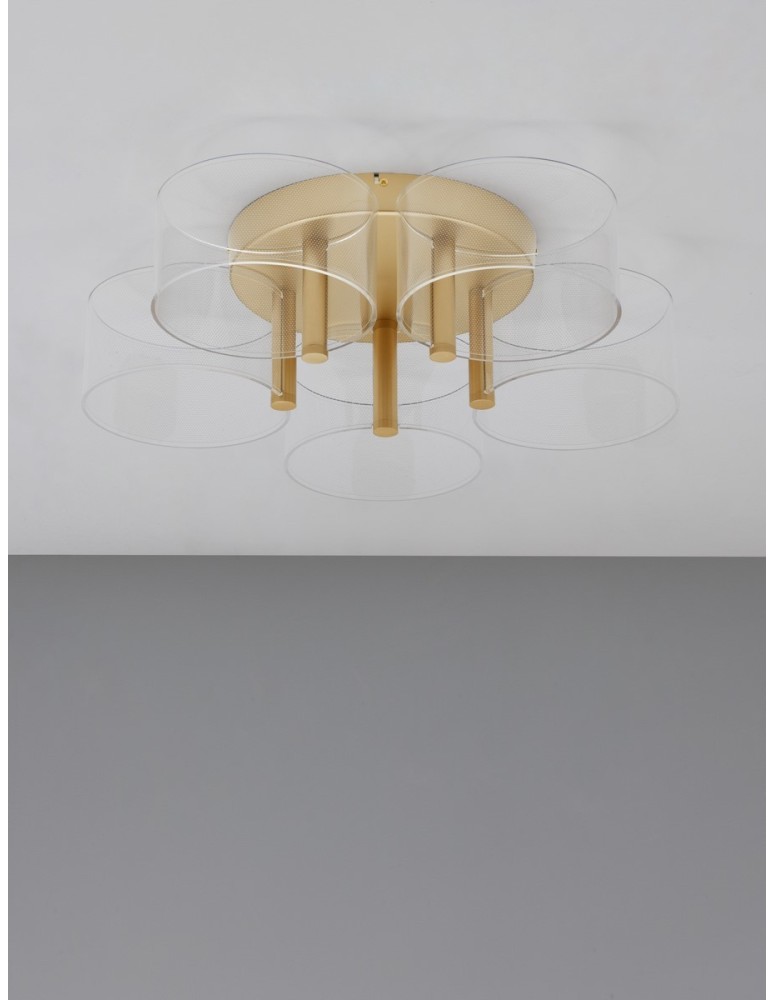 Ceiling lamps - Luces Exclusivas TUNAS Ceiling Modern Gold and shades of gold 1xLED max 28W 3000K LE42742 - product kolory-swiatla.pl 4