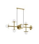 Pendant lamps - Luces Exclusivas URUAPAN Pendant Modern gold and gold shades 8xG9 max 40W LE42890 - product 1