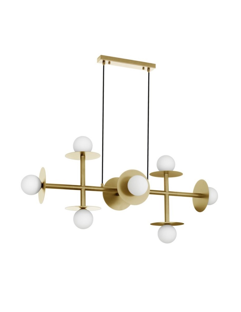 Pendant lamps - Luces Exclusivas URUAPAN Pendant Modern gold and gold shades 8xG9 max 40W LE42890 - product kolory-swiatla.pl 1