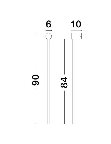 Luces Exclusivas TECOMAN Wall-mounted Modern White 1xLED max 25W 3000K LE42851 - product 2