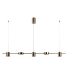 LED pendant lamps - Italux Remdal Pendant Brass 5xLED 30W 4000K PND-16374-5-COP-GD-4K - product 1