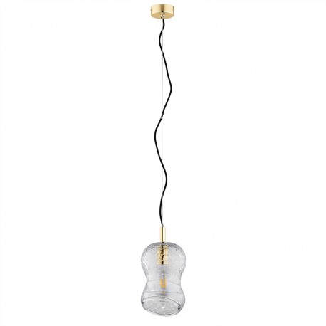 Argon SALERNO lampa wisząca 1 pł. 1x15W (max) transparentny mosiądz 8038