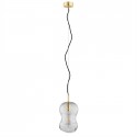 Argon SALERNO lampa wisząca 1 pł. 1x15W (max) transparentny mosiądz 8038