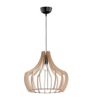 Wooden pendant lamps - RL WOOD Pendant Modern 1xE27 max 60W Wood Color R30253830 - product 1