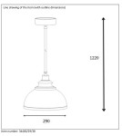 Pendant lamps - Lucide ISLA Pendant E14 D29 H22cm Cr 34400/29/38 - product 5