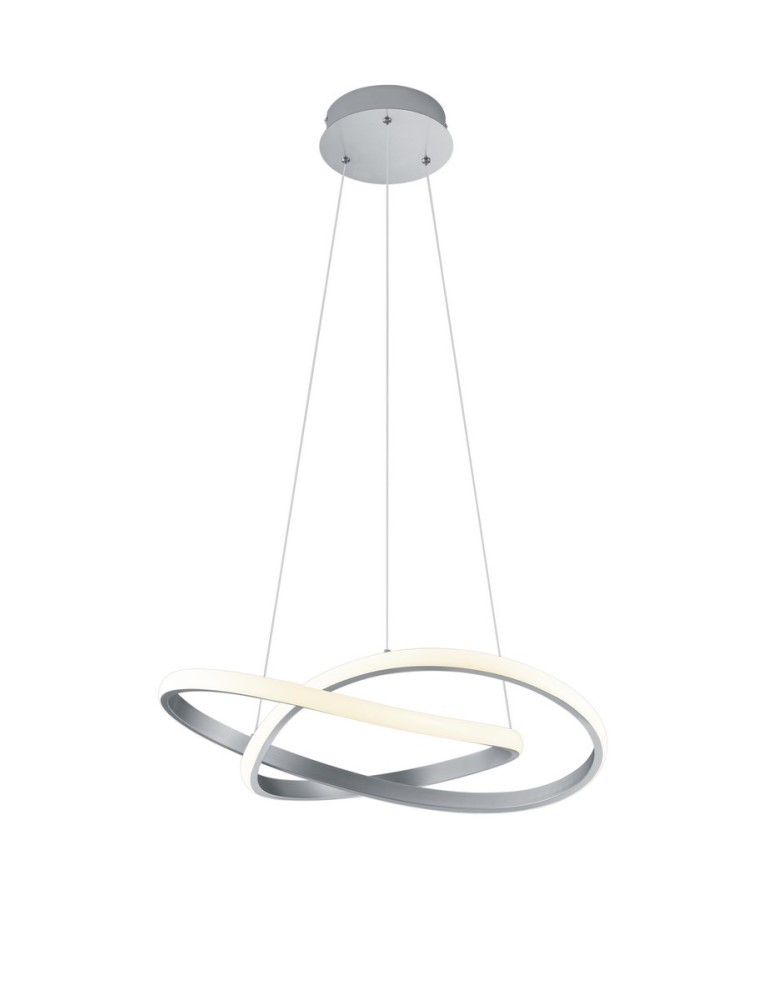 Lampy wiszące - RL COURSE Wisząca Nowoczesna 1xLED max 27W 3000K Nikiel Mat R32051107 - produkt kolory-swiatla.pl 1