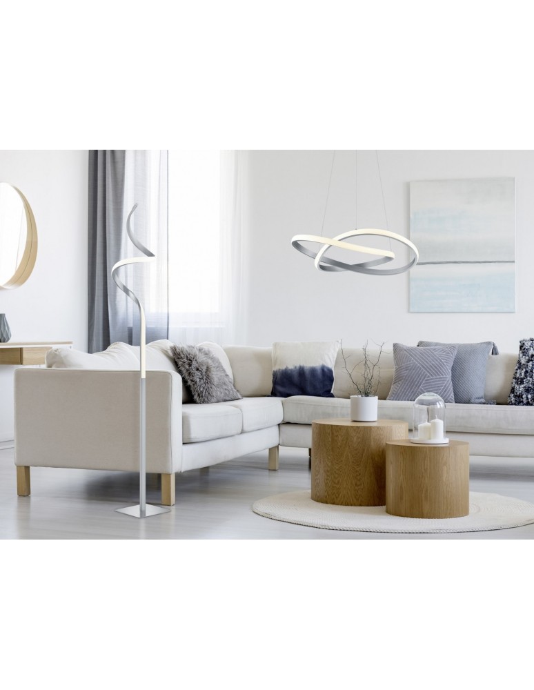 Lampy wiszące - RL COURSE Wisząca Nowoczesna 1xLED max 27W 3000K Nikiel Mat R32051107 - produkt kolory-swiatla.pl 2