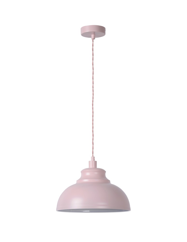Pink pendant lamps - Lucide ISLA Pendant E14 D29 H22cm Pi 34400/29/66 - product kolory-swiatla.pl 3