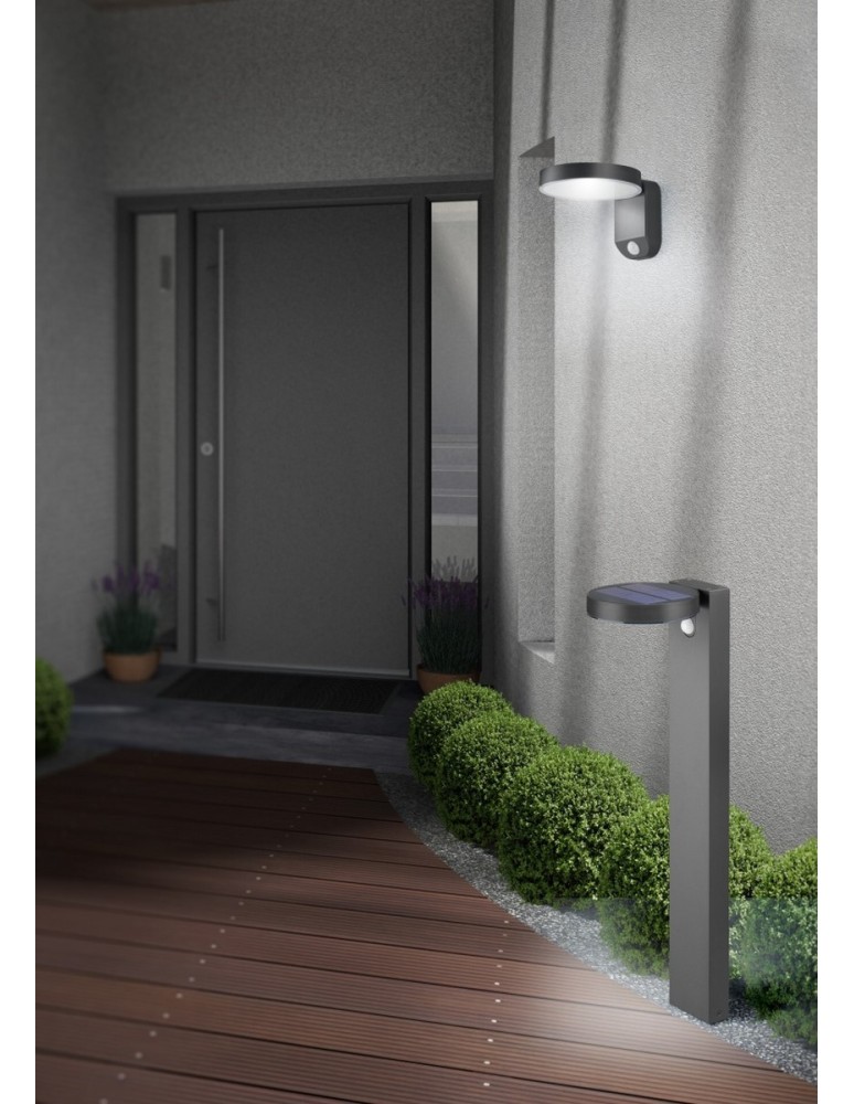 Solar lamps - RL POSADAS Outdoor Wall Mounted 1xLED max 5W 3000K Anthracite R22251142 - product kolory-swiatla.pl 2