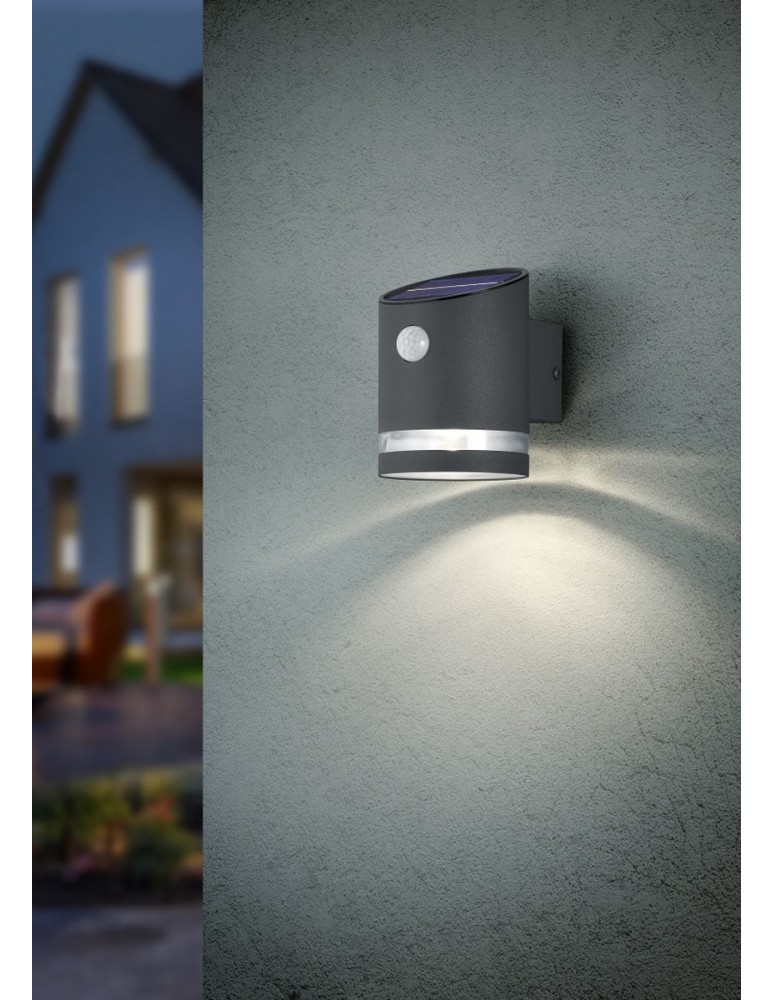 Solar lamps - RL SALTA Outdoor Wall Mounted 1xLED max 3W 3000K Anthracite R22231142 - product kolory-swiatla.pl 2