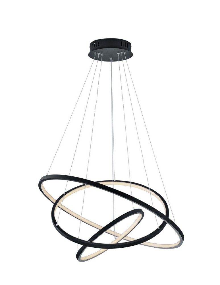 Lampy wiszące - Trio AARON Wisząca Nowoczesna 1xLED max 78W 3000-6000K Antracyt 352710342 - produkt kolory-swiatla.pl 1