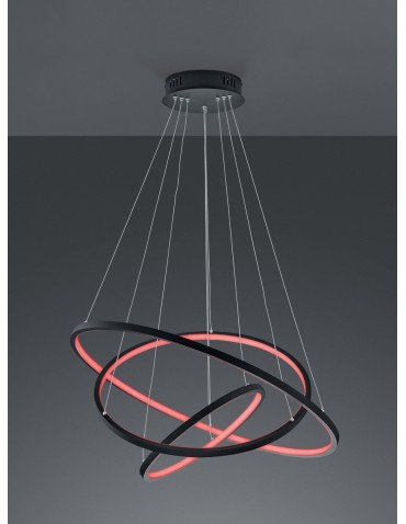 Trio AARON Pendant Modern 1xLED max 78W 3000-6000K Anthracite 352710342 - product 2