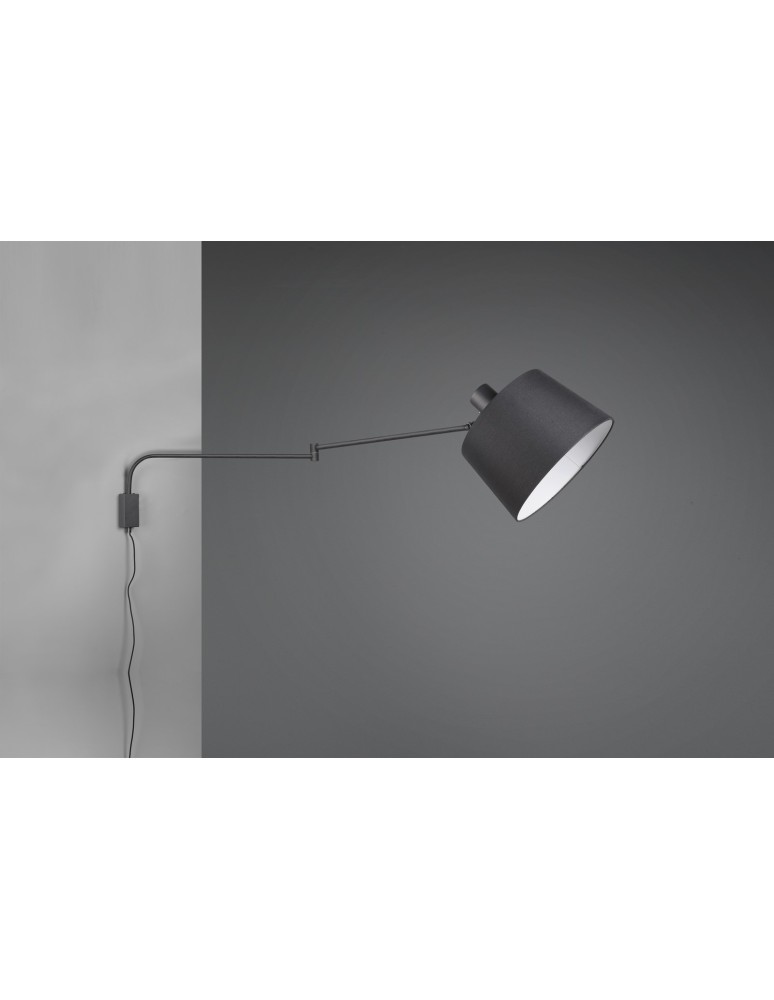 Cantilever wall lamps - Trio BALDO Wall-mounted Modern 1xE27 max 40W Black Matte 200600132 - product kolory-swiatla.pl 4