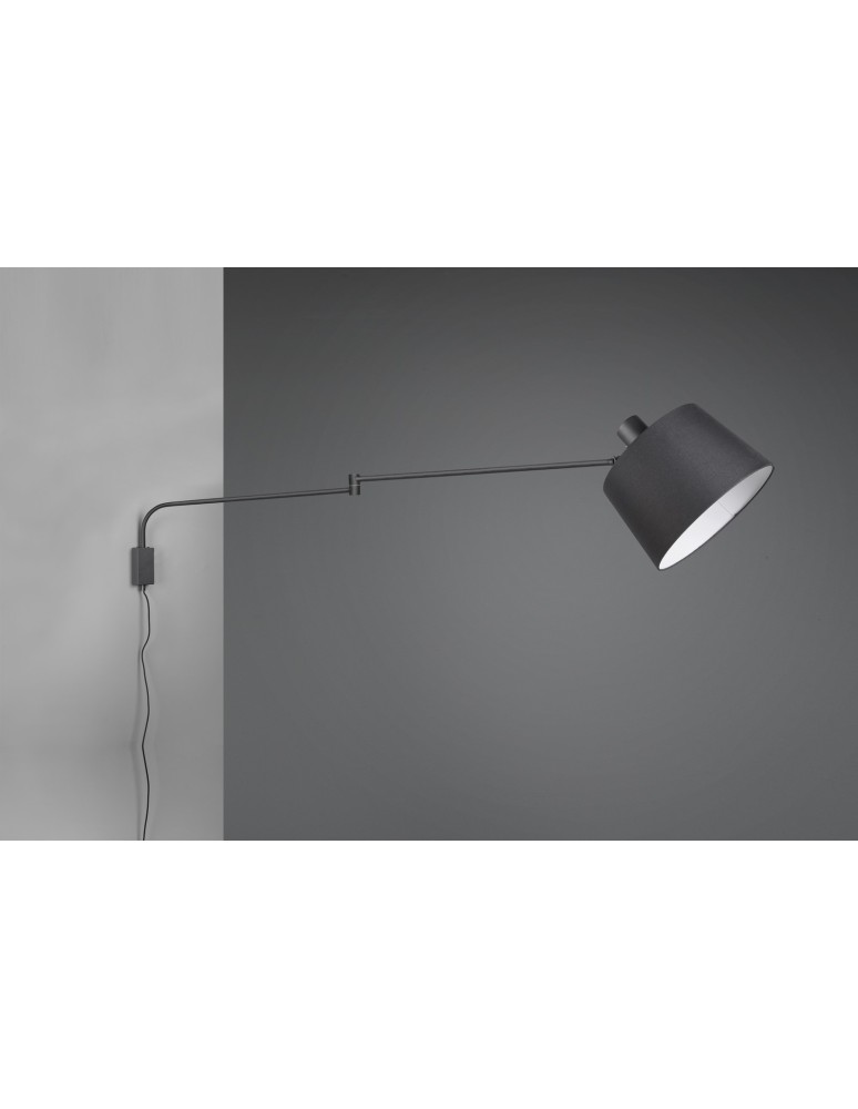Cantilever wall lamps - Trio BALDO Wall-mounted Modern 1xE27 max 40W Black Matte 200600132 - product kolory-swiatla.pl 6