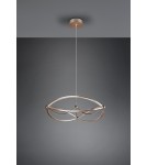 Lampy wiszące - Trio CHARIVARI Wisząca Nowoczesna 1xLED max 42W 3000K Mosiądz Mat 321210108 - produkt 3