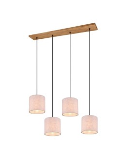 Trio ELMAU Wisząca Nowoczesna 4xE27 max 60W Nikiel Antyczny 302100430
