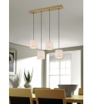 Pendant lamps on a strip - Trio ELMAU Modern Pendant 4xE27 max 60W Antique Nickel 302100430 - product 2