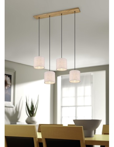 Trio ELMAU Modern Pendant 4xE27 max 60W Antique Nickel 302100430 - product 2