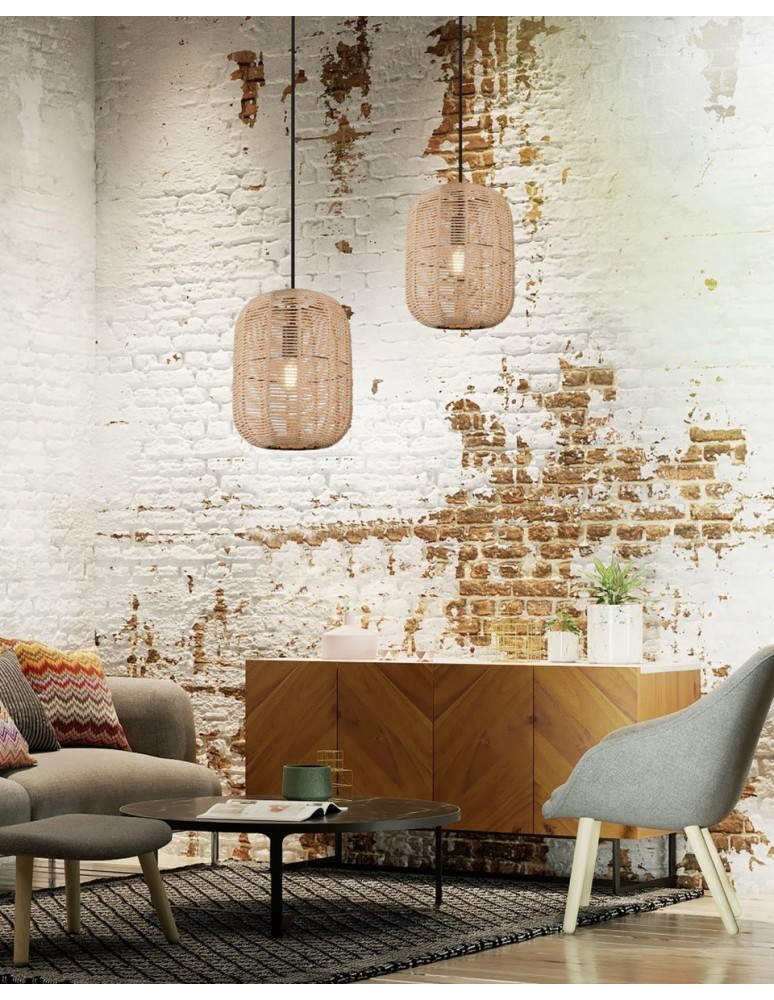 Boho pendant lamps - Trio RUNA Modern Pendant 1xE27 max 40W Black Matte 303000132 - product kolory-swiatla.pl 2