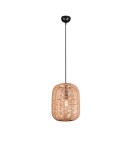 Boho pendant lamps - Trio RUNA Modern Pendant 1xE27 max 40W Black Matte 303090132 - product 1