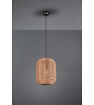 Boho pendant lamps - Trio RUNA Modern Pendant 1xE27 max 40W Black Matte 303090132 - product 3