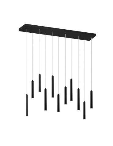 Trio TUBULAR Pendant Modern 11xLED max 2W 3000K Black Mat 321611132