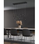 Lampy wiszące - Trio TUBULAR Wisząca Nowoczesna 11xLED max 2W 3000K Czarny Mat 321611132 - produkt 2