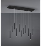 Lampy wiszące - Trio TUBULAR Wisząca Nowoczesna 11xLED max 2W 3000K Czarny Mat 321611132 - produkt 3