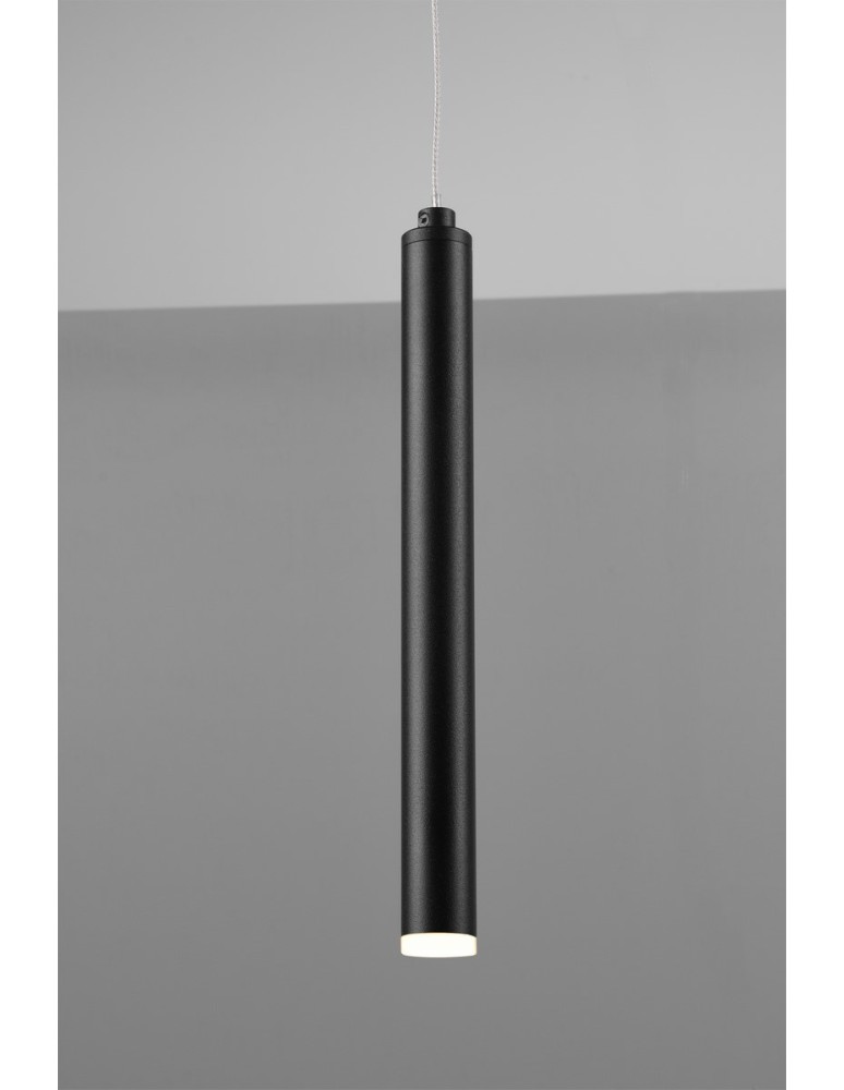 Lampy wiszące - Trio TUBULAR Wisząca Nowoczesna 11xLED max 2W 3000K Czarny Mat 321611132 - produkt kolory-swiatla.pl 4