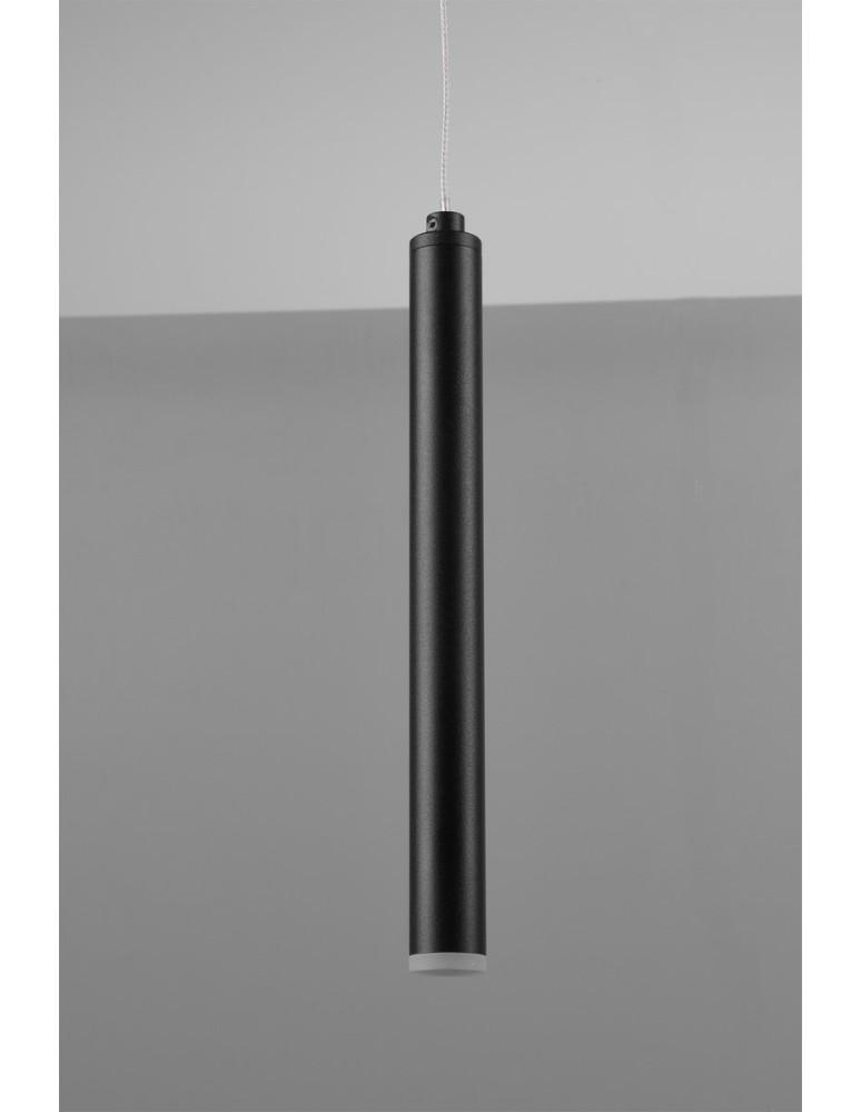 Lampy wiszące - Trio TUBULAR Wisząca Nowoczesna 11xLED max 2W 3000K Czarny Mat 321691132 - produkt kolory-swiatla.pl 4