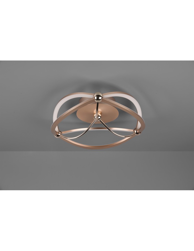 Lampy sufitowe LED - Trio CHARIVARI Sufitowa Nowoczesna 1xLED max 20W 3000K Mosiądz Mat 621210108 - produkt kolory-swiatla.pl 2