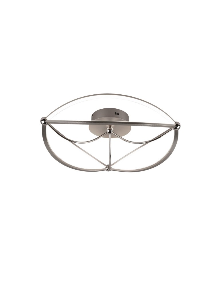 Lampy sufitowe LED - Trio CHARIVARI Sufitowa Nowoczesna 1xLED max 42W 3000K Nikiel Mat 621290107 - produkt kolory-swiatla.pl 1