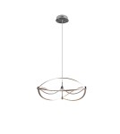 Pendant lamps - Trio CHARIVARI Modern Pendant 1xLED max 42W 3000K Nickel Mat 321210107 - product 1
