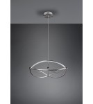 Lampy wiszące - Trio CHARIVARI Wisząca Nowoczesna 1xLED max 42W 3000K Nikiel Mat 321210107 - produkt 3