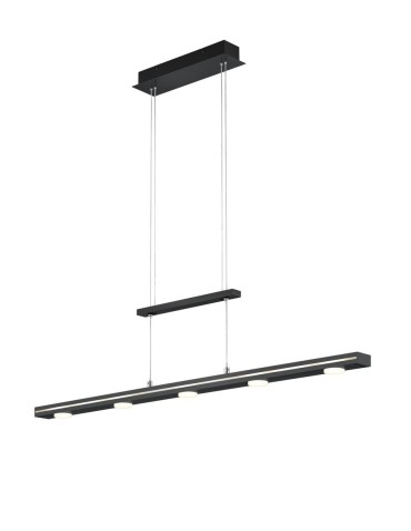 Trio LACAL Wisząca Nowoczesna 7xLED max 4W 3000 + 5000K Czarny Mat 379190732
