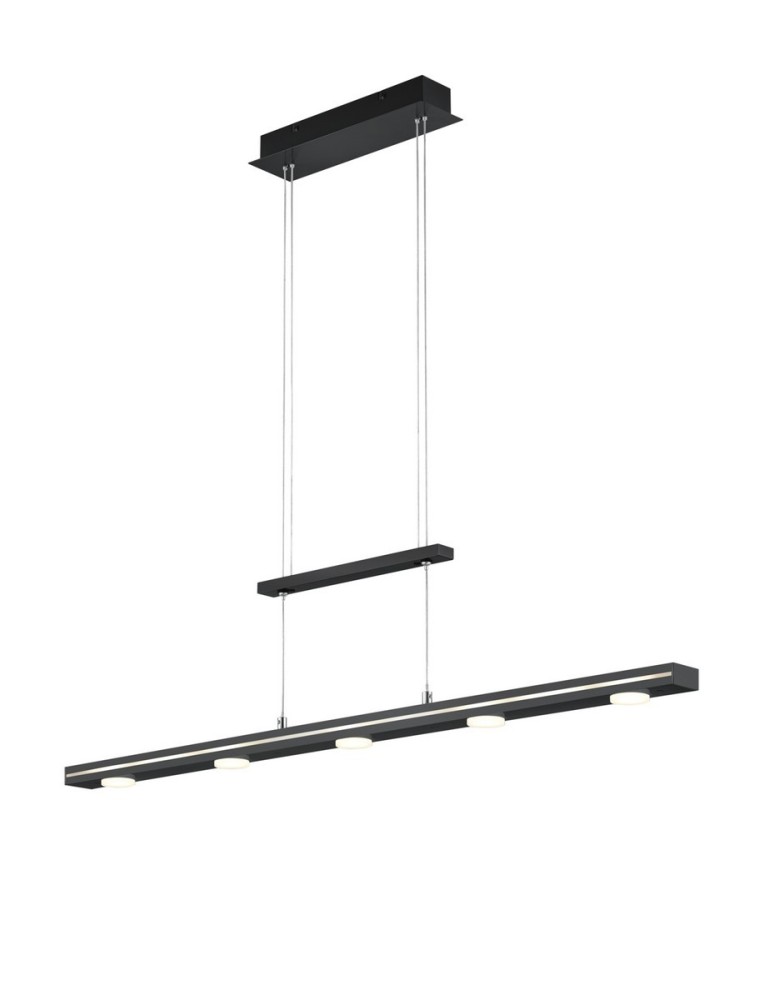 Lampy wiszące - Trio LACAL Wisząca Nowoczesna 7xLED max 4W 3000 + 5000K Czarny Mat 379190732 - produkt kolory-swiatla.pl 1