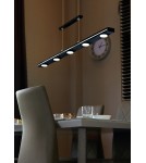 Lampy wiszące - Trio LACAL Wisząca Nowoczesna 7xLED max 4W 3000 + 5000K Czarny Mat 379190732 - produkt 2
