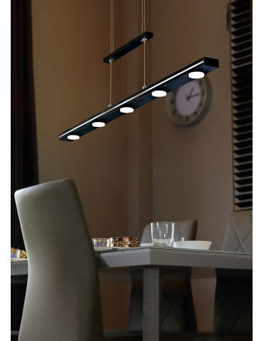 Trio LACAL Pendant Modern 7xLED max 4W 3000 + 5000K Black Matte 379190732 - product 2