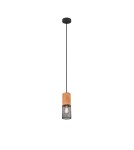 Single pendant lamps - Trio TOSH Modern Pendant 1xE27 max 40W Black Matte 304300132 - product 1