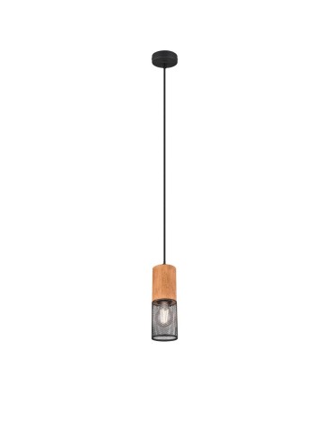 Trio TOSH Modern Pendant 1xE27 max 40W Black Matte 304300132