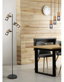 Trio TOSH Wisząca Nowoczesna 3xE27 max 40W Czarny Mat 304330332 - produkt 2