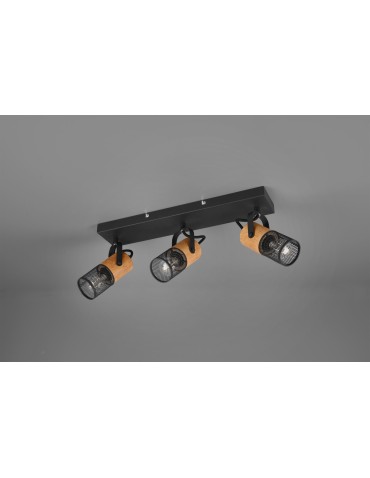 Trio TOSH Ceiling Spotlight 3xE14 max 40W Black Matte 804300332 - product 2