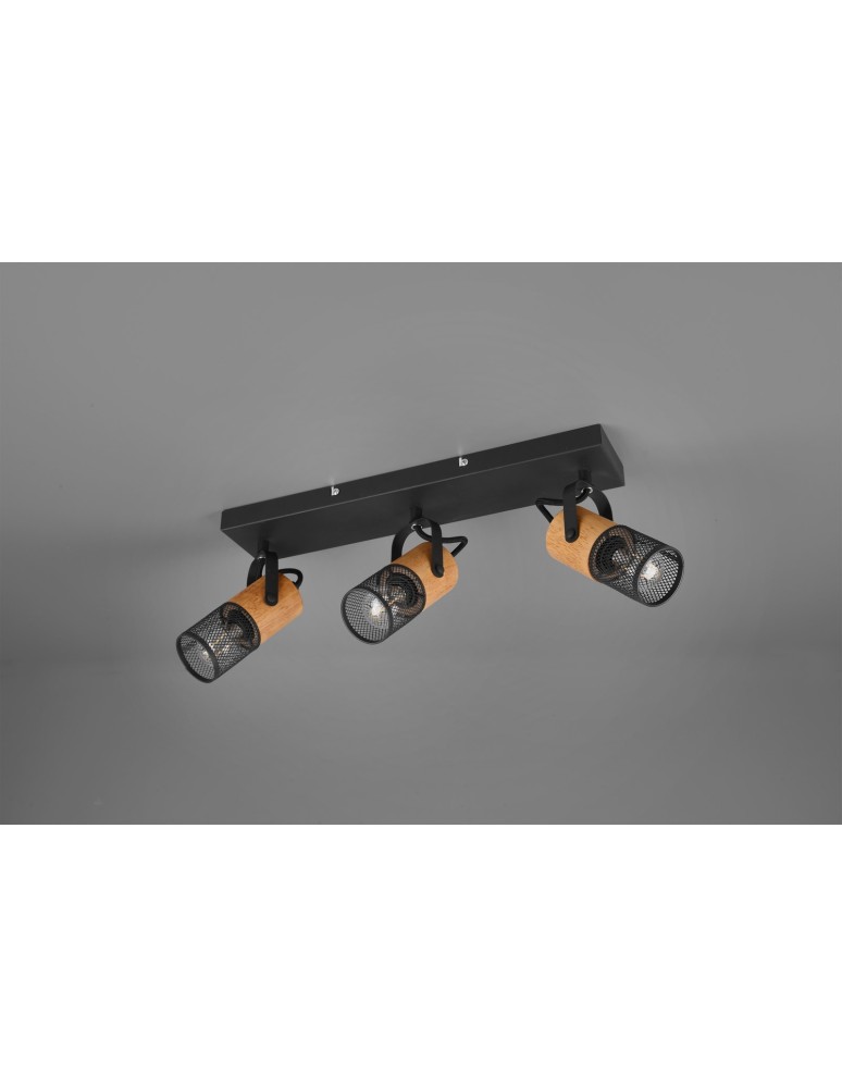 Spotlight ceiling lamps - Trio TOSH Ceiling Spotlight 3xE14 max 40W Black Matte 804300332 - product kolory-swiatla.pl 2