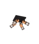 Spotlight ceiling lamps - Trio TOSH Ceiling Spotlight 4xE14 max 40W Black Matte 804300432 - product 1