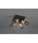 Spotlight ceiling lamps - Trio TOSH Ceiling Spotlight 4xE14 max 40W Black Matte 804300432 - product 2