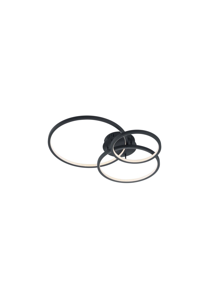 LED ceiling lamps - Trio AARON Modern Ceiling 1xLED max 36W 3000-6000K Anthracite 652710342 - product kolory-swiatla.pl 1