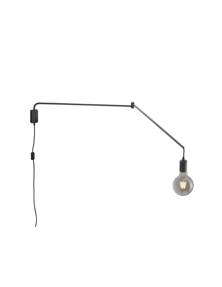 Cantilever wall lamps - Trio LINE Wall-mounted Modern 1xE27 max 10W Black Matte 200200132 - product kolory-swiatla.pl 1
