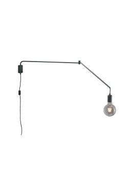 Trio LINE Ścienna Nowoczesna 1xE27 max 10W Czarny Mat 200200132